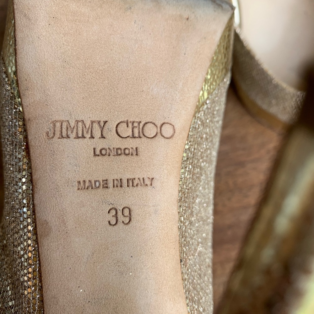 Jimmy Choo Nova Platform Peep Toe Shoes 9 - Picture 6 of 11